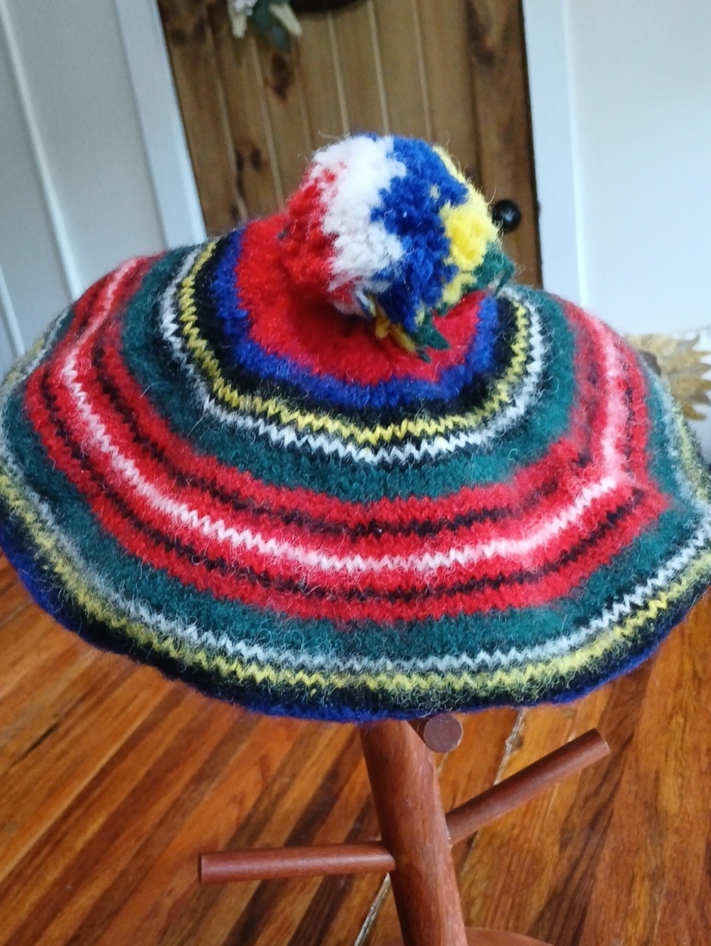 Vintage L.L. Bean Wool Tam Beret Beanie